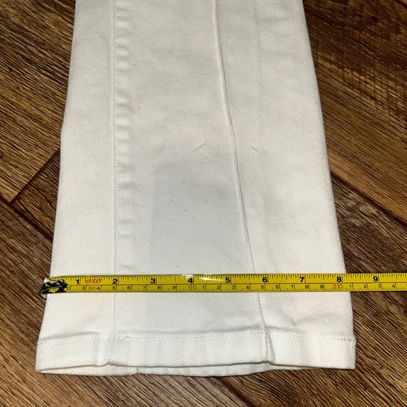 Vintage Tommy Hilfiger Pants Womens 6 White Denim Y2K Low Rise Boot Cut - Picture 7 of 12